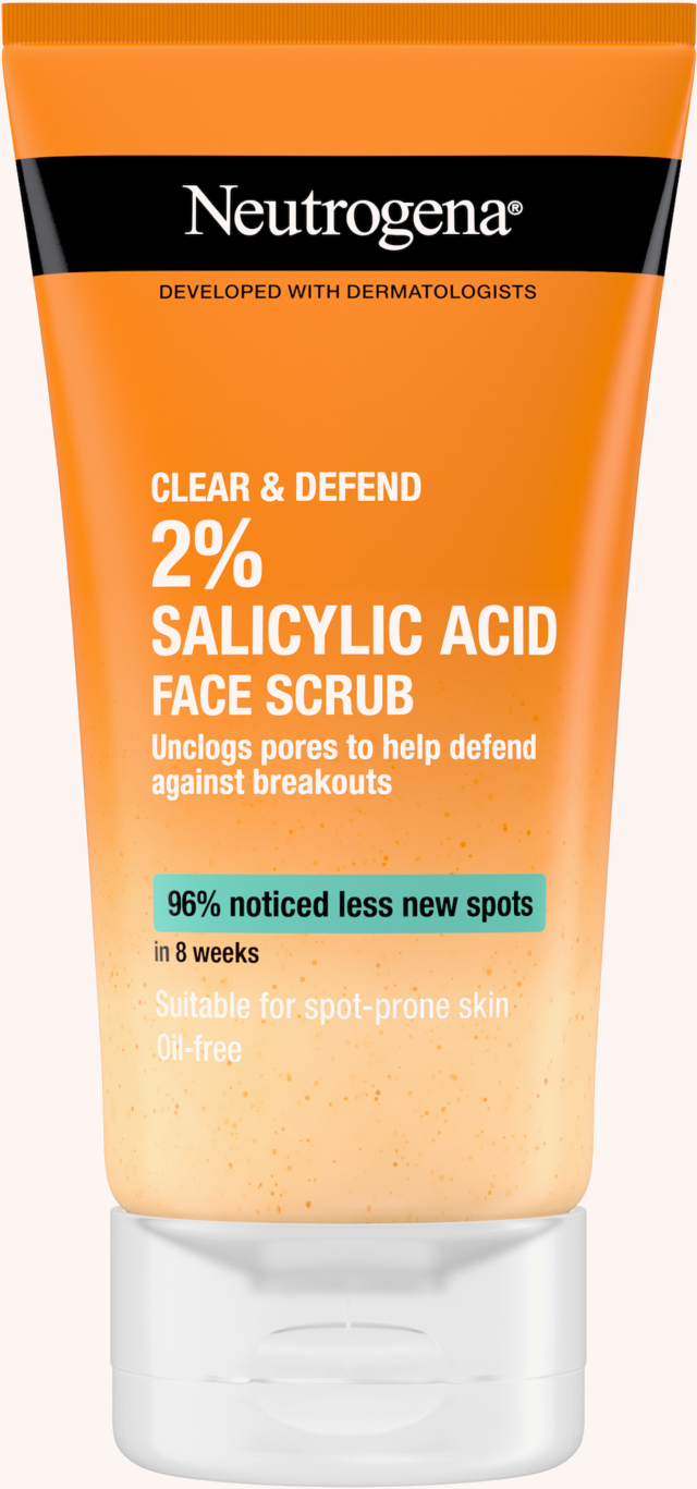 Clear & Defend  2 % Salicylic Acid Face Scrub 150 ml