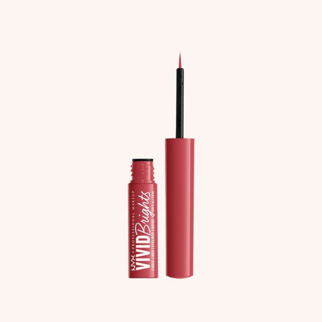 Vivid Bright Liquid Liner 04 On Red Vivid Bright Liquid Liner 04 On Red
