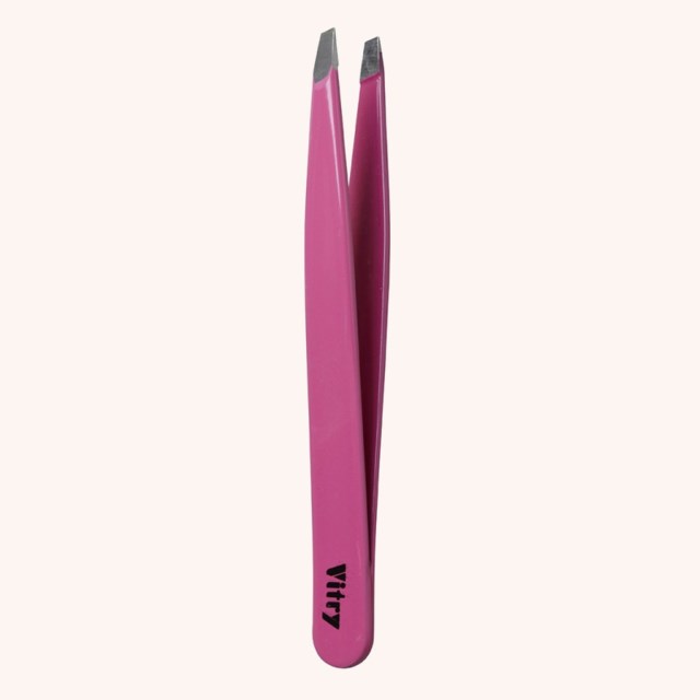 Tweezers Slant Ends Pink