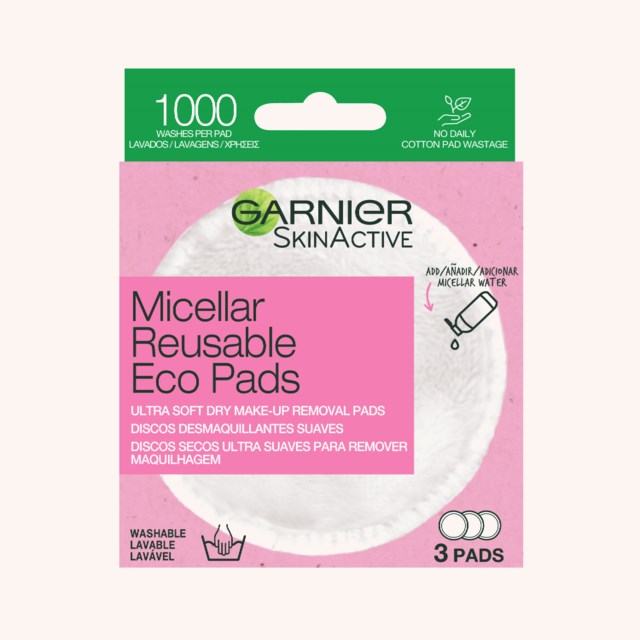 Skin Active Micellar Reusable Eco Pads 3 pcs Skin Active Micellar Reusable Eco Pads 3 pcs