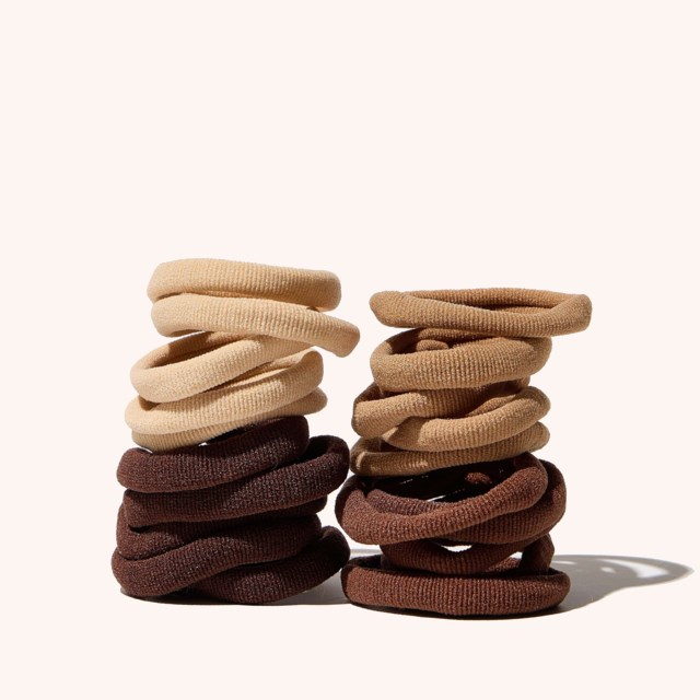 Elastic Hair Ties 20 Pack Coffee