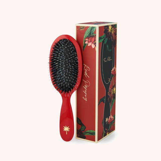 Boar- & Nylon Brush Medium Red Poppy