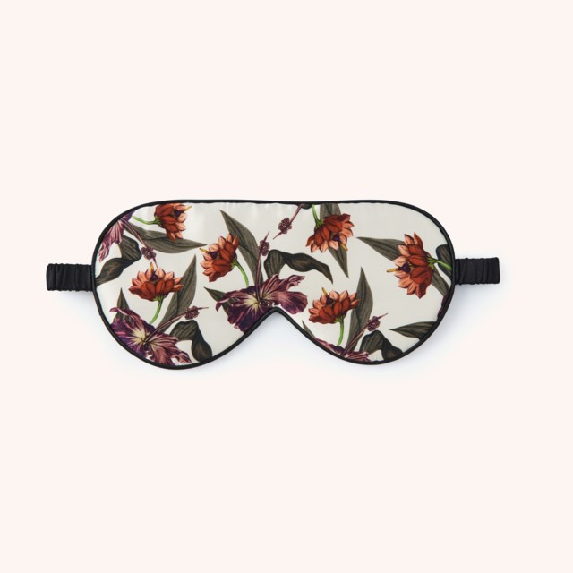 Sleeping Mask 100% Mulberry Silk Cream Hibiscus