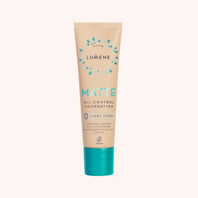 Matte Oil-Control Foundation SPF20 0 Light Ivory