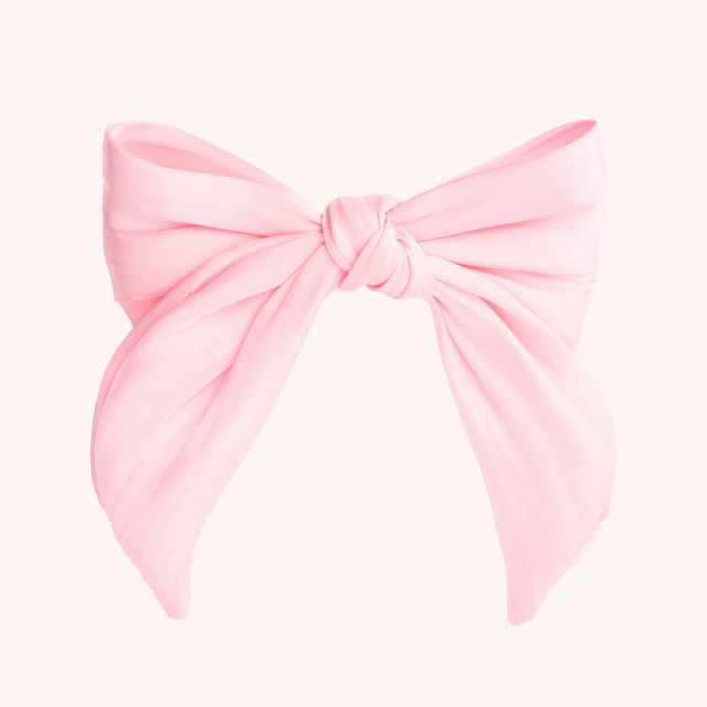 Hair Clip with Bow Satin Pink Hair Clip with Bow Satin Pink