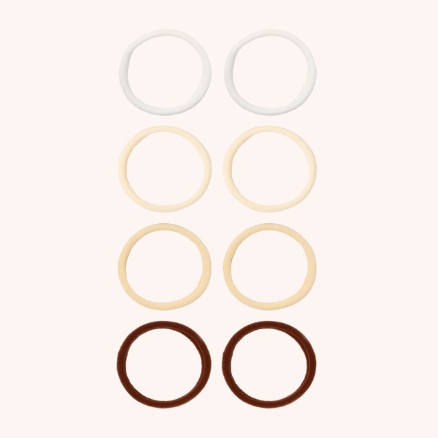 Soft Rolled Ties 8-pack Beige Soft Rolled Ties 8-pack Beige