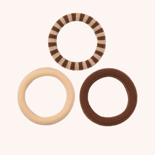 Soft Stretch Ties 3-pack Beige Soft Stretch Ties 3-pack Beige