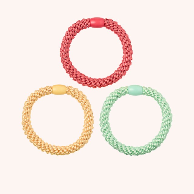 Woven Hair Ties 3-pack Electric Woven Hair Ties 3-pack Electric