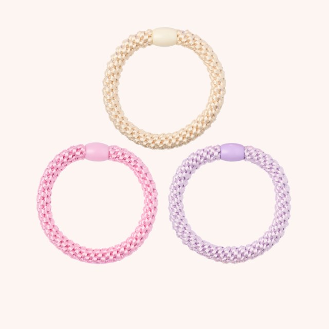 Woven Hair Ties 3-pack Pastel