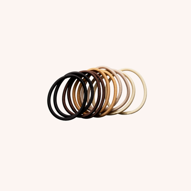 Hair Elastics Nude 10-pack