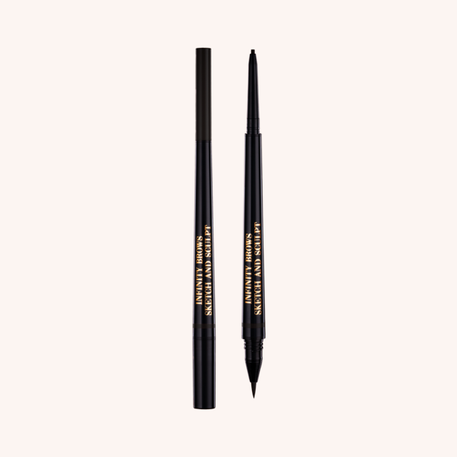 Infinity Power Brows Sketch And Sculpt Liquid Liner & Pencil Almost Black