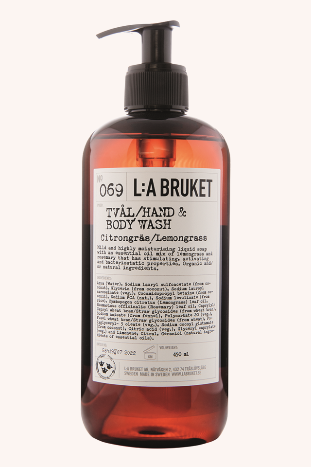069 Hand & Body Wash Lemongrass 450 ml