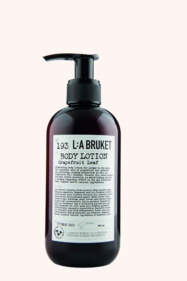 193 Body Lotion Grapefruit Leaf 240 ml 193 Body Lotion Grapefruit Leaf 240 ml