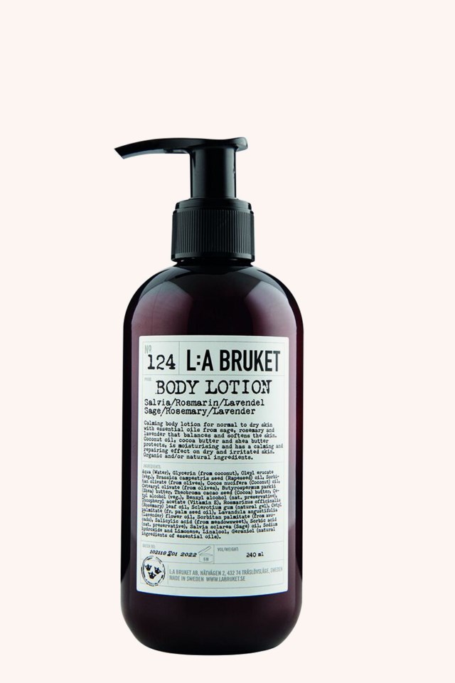 124 Body Lotion Sage/Rosemary/Lavender 240 ml 124 Body Lotion Sage/Rosemary/Lavender 240 ml