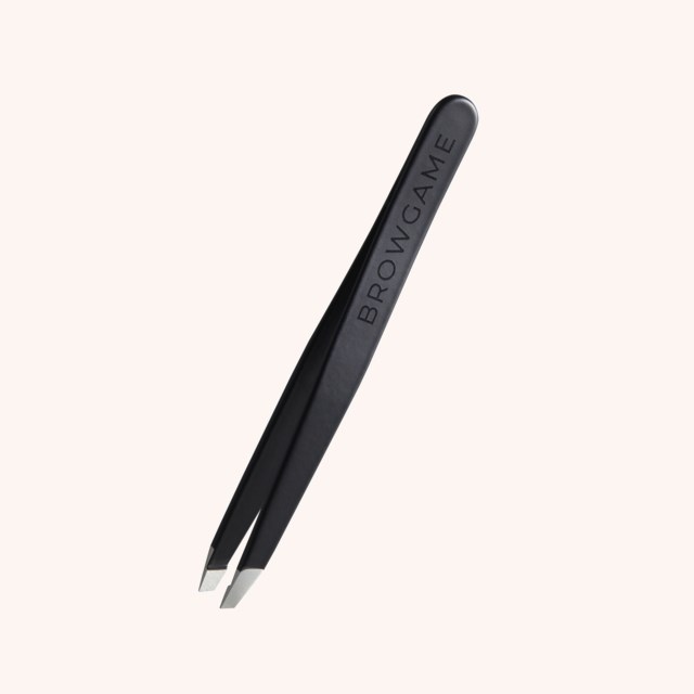 Signature Tweezer Slanted Soft Touch Black Signature Tweezer Slanted Soft Touch Black