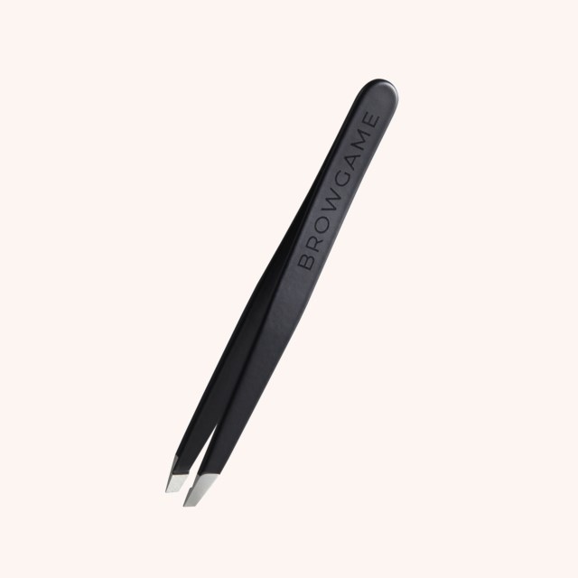 Signature Tweezer Slanted Soft Touch Black