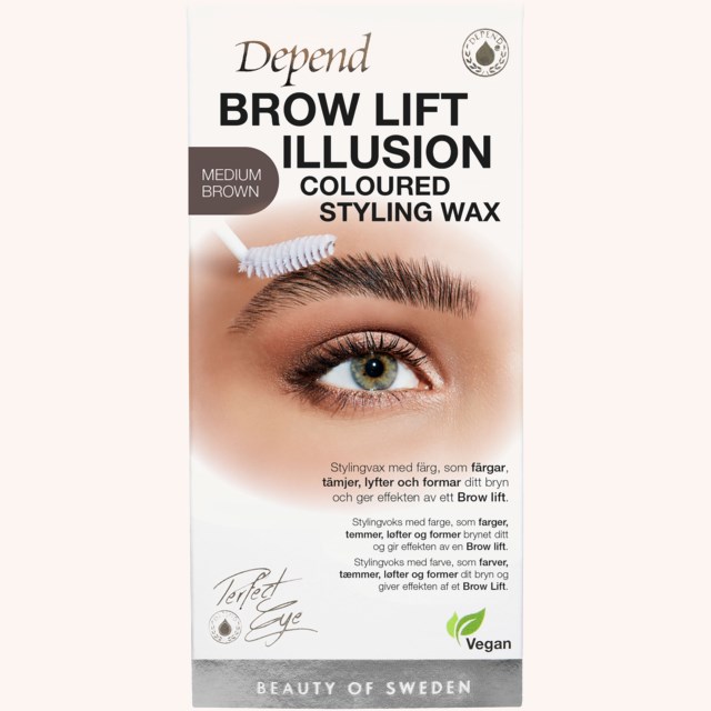 Perfect Eye Brow Illusion Wax Medium Brown