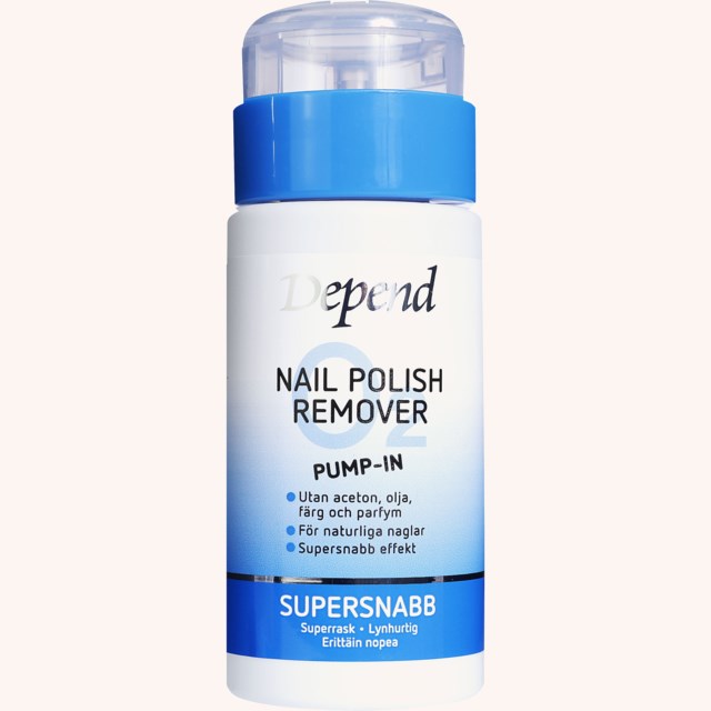 O2 Blue Pump-In Nail Polish Remover 125 ml O2 Blue Pump-In Nail Polish Remover 125 ml