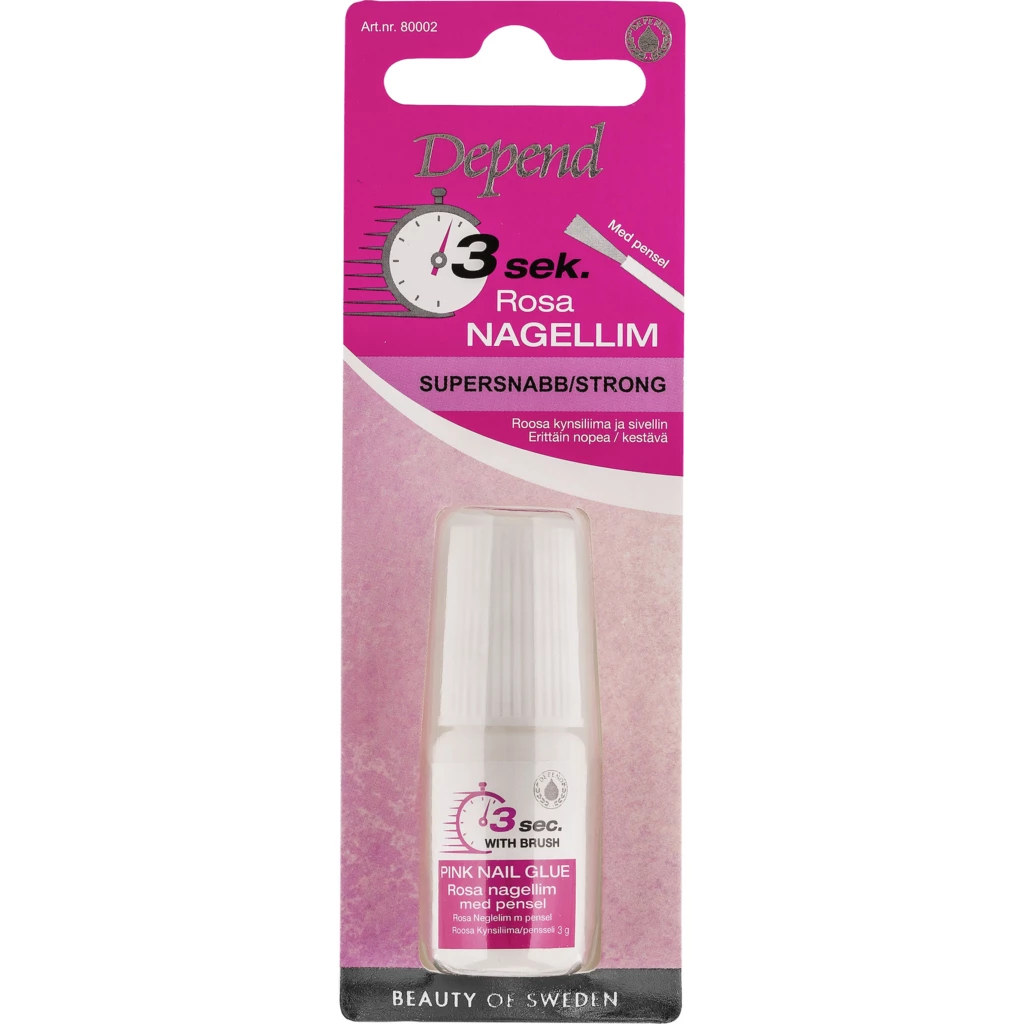 Bilde av 3 Sec Pink Nail Glue With Brush