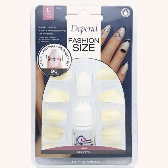 Fashion Size 100-pack Stiletto Fashion Size 100-pack Stiletto