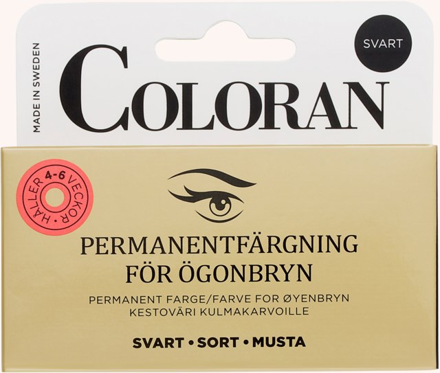 Coloran Permanent Eyebrow Color Black Coloran Permanent Eyebrow Color Black