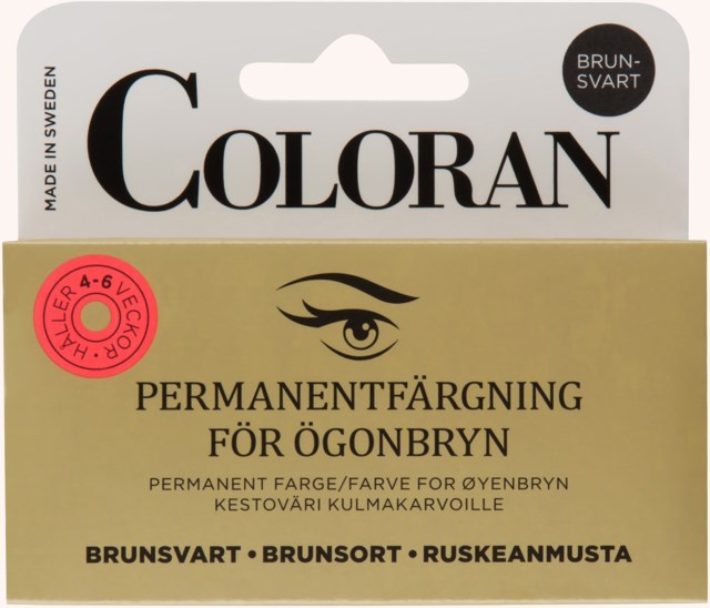 Coloran Permanent Eyebrow Color Brown Black Coloran Permanent Eyebrow Color Brown Black