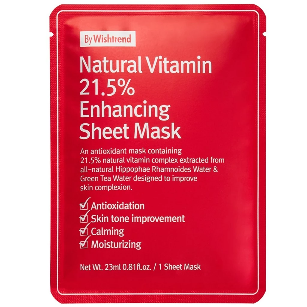 Bilde av Natural Vitamin 21,5% Enhancing Sheet Mask