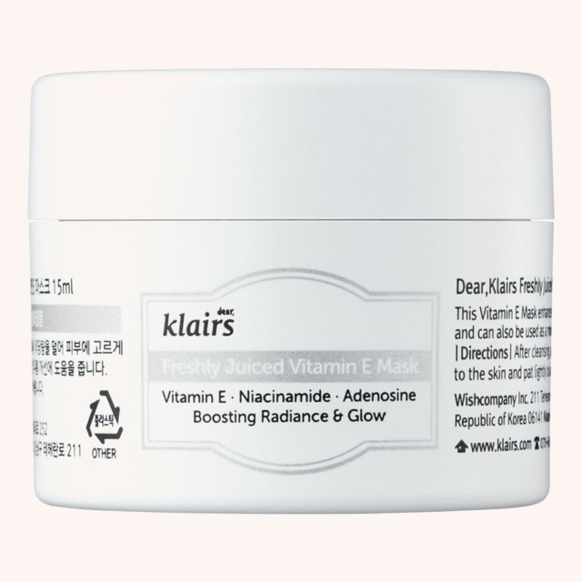 Freshly Juiced Vitamin E Mask 15 ml Freshly Juiced Vitamin E Mask 15 ml