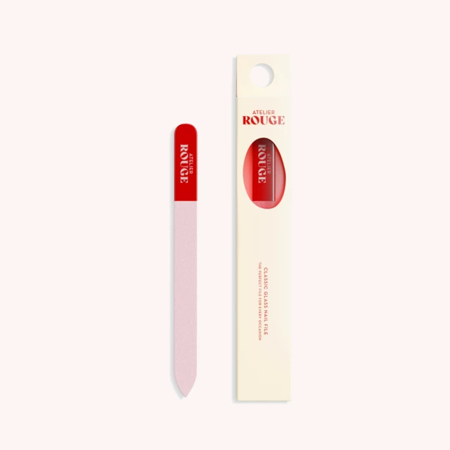 Classic Glass Nail File Red/Pink Classic Glass Nail File Red/Pink